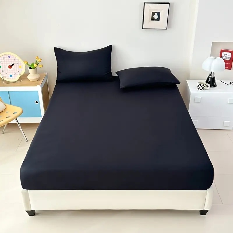 Jogo De Lençol Casal Com Elástico 400 Fios 3 Peças Toque Macio de Algodão em Oferta na Shopee