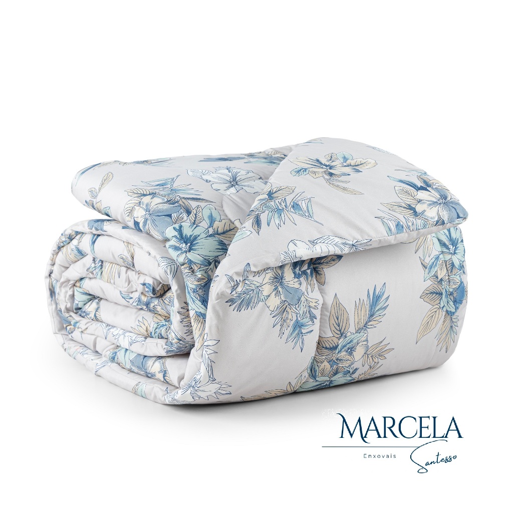Edredom Solteiro Dupla Face Tecido 200 Fios Micropercal em Oferta na Shopee