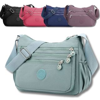 Bolsa Feminina Transversal Impermeável Nylon Casual 5 Compartimentos Escola Trabalho Faculdade Academia Cores em Oferta na Shopee