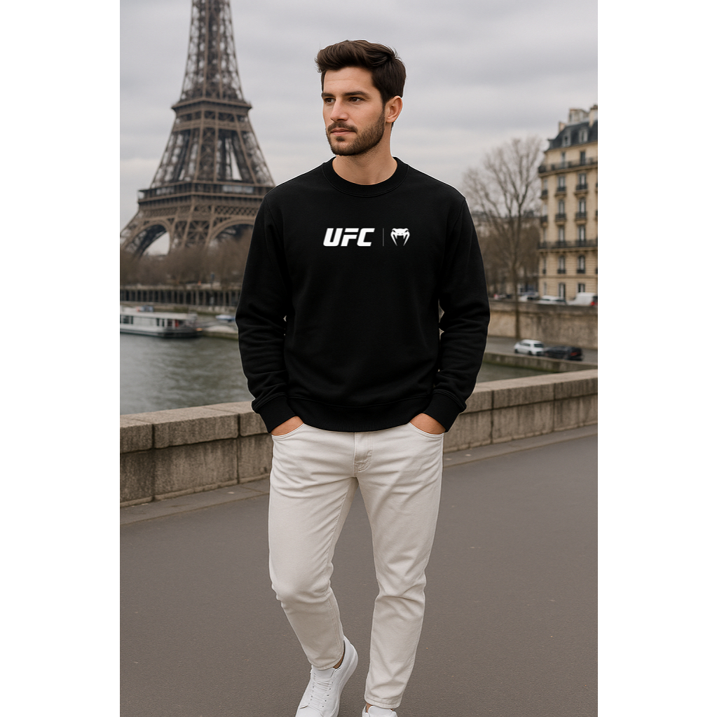 Moletom Flanelado Unissex gola Redonda – UFC  01 | Conforto e Estiloso  em um só produto