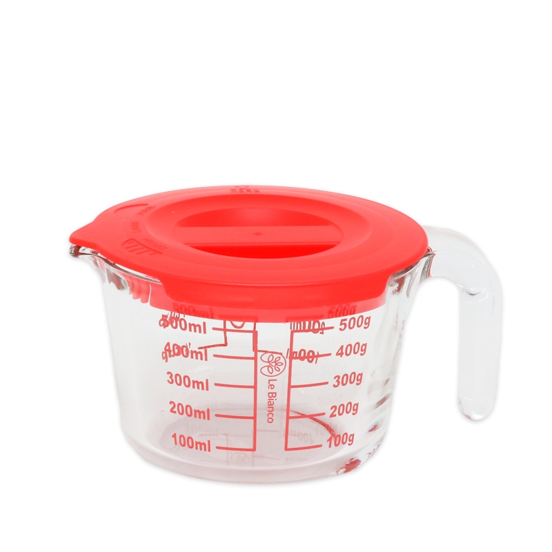 Jarra Medidora Chef de Vidro  500ml  C/Tampa