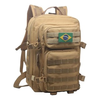 Mochila Tática Impermeável Patch Grande Para 45 Litros cor Caqui