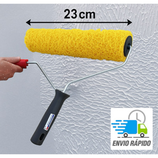 Rolo Textura Cabelo de Anjo Alto Padrão 23cm + Suporte (Massa Rolada) em Oferta na Shopee