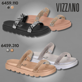 Sandália Feminina Papete Vizzano Elegante Birken Confortável Pelica Cristal em Oferta na Shopee