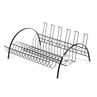 Escorredor Fantastik Black com Porta Copos Porta Talher em Oferta na Shopee