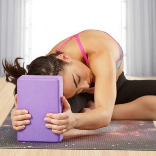 Kit  Bloco de Yoga Tijolinho para Ioga e pilates E.V.A 23x15x7,5cm