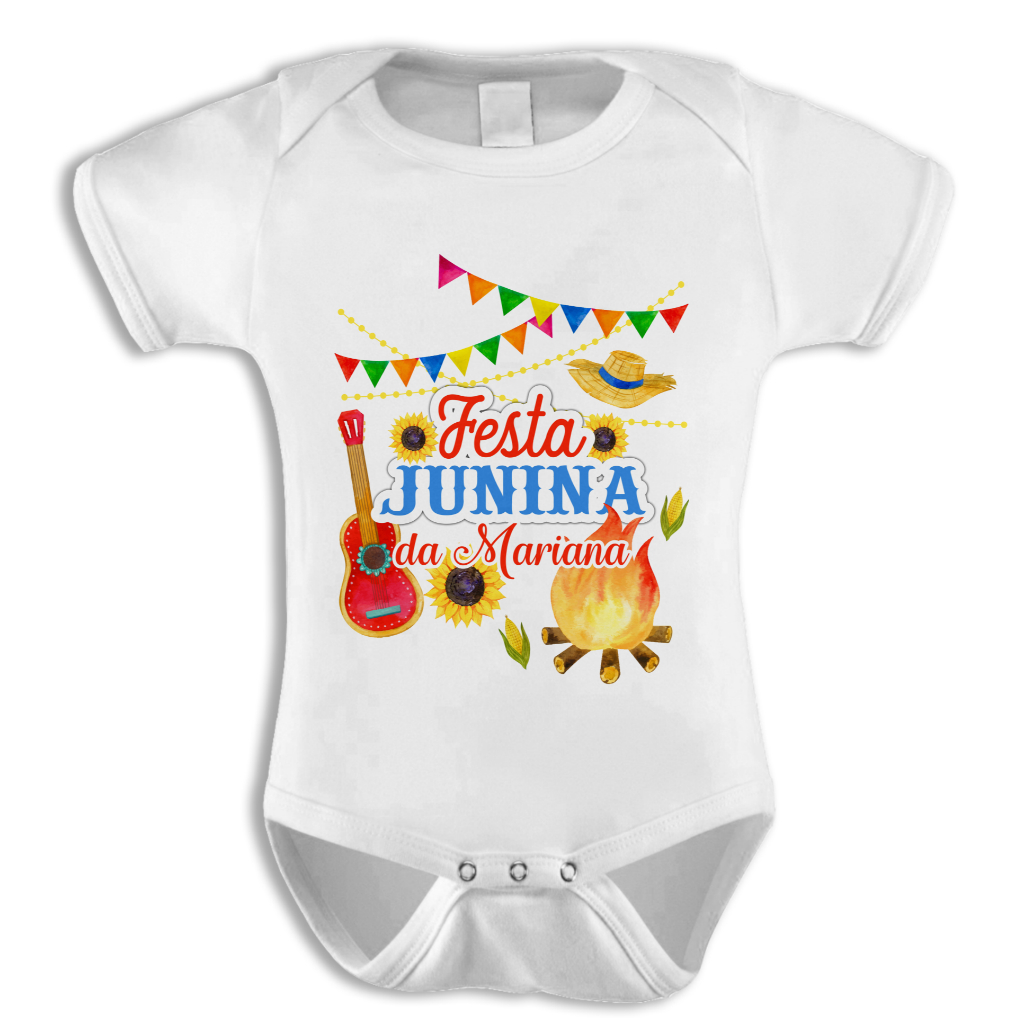 BODY FESTA JUNINA PERSONALIZADO COM NOME R14