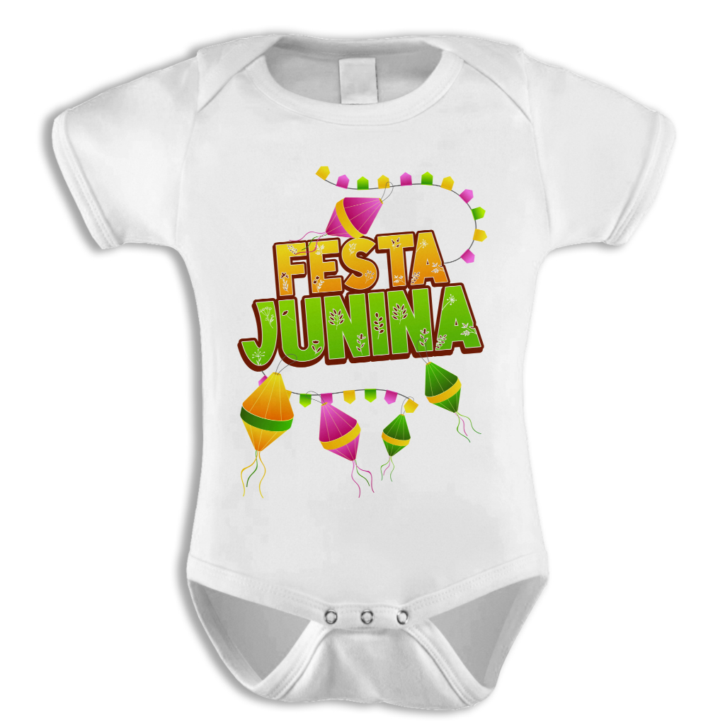 BODY FESTA JUNINA PODE PERSONALIZAR COM NOME MESES MESVERSÁRIO R18