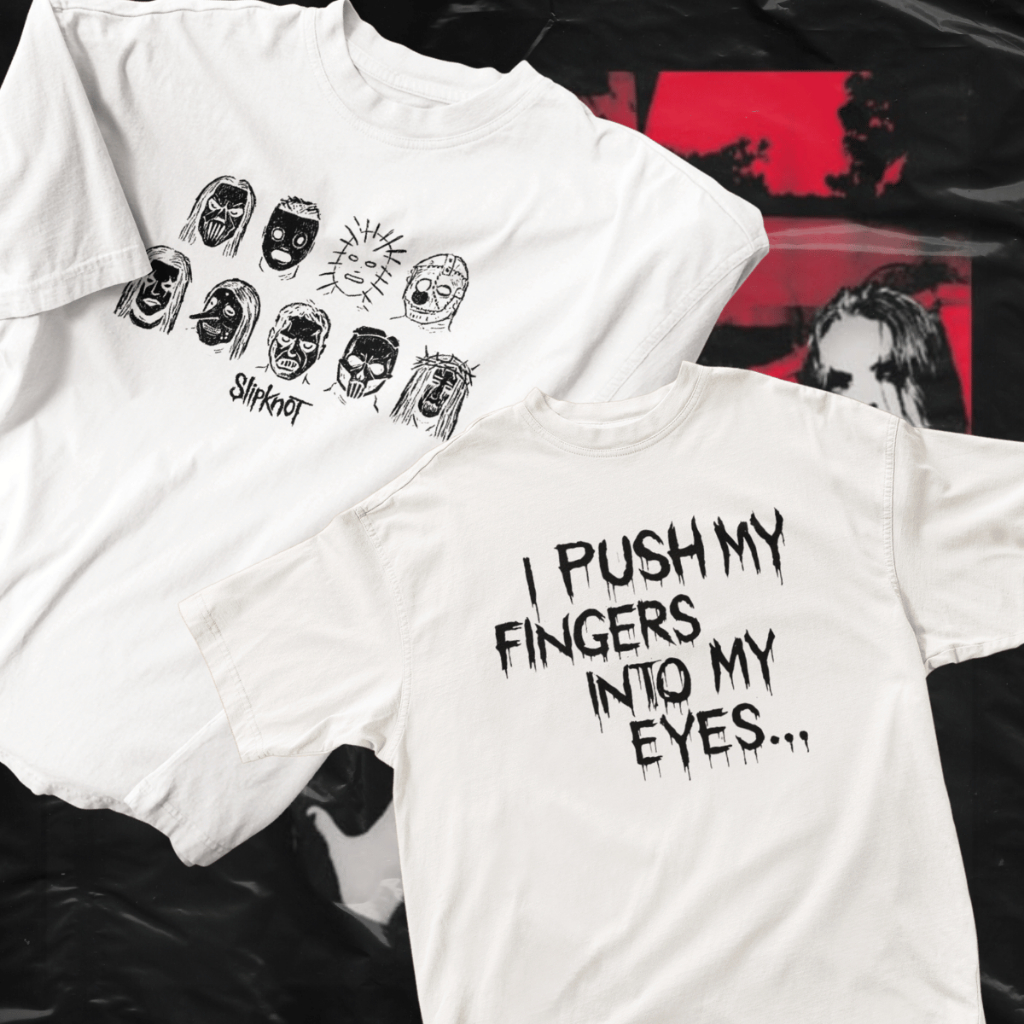 Camiseta Estampada Banda Slipknot Em Algodão Rock Nu Metal Gótico Streetwear Unissex Oversized Camiseta Larga