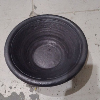 Alguidar cerâmica lisa cor todo preto- unidade em Oferta na Shopee