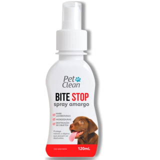 Spray Amargo Amargante Anti Mordida Lambedura Destruição Adestrador Bite Stop Pet Clean - 120 ml em Oferta na Shopee