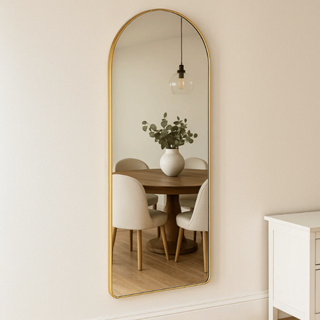 Espelho Grande Corpo Inteiro Base Reta Moldura Alumínio Quarto Sala Hall Pinterest 110x50cm Lopazzi em Oferta na Shopee