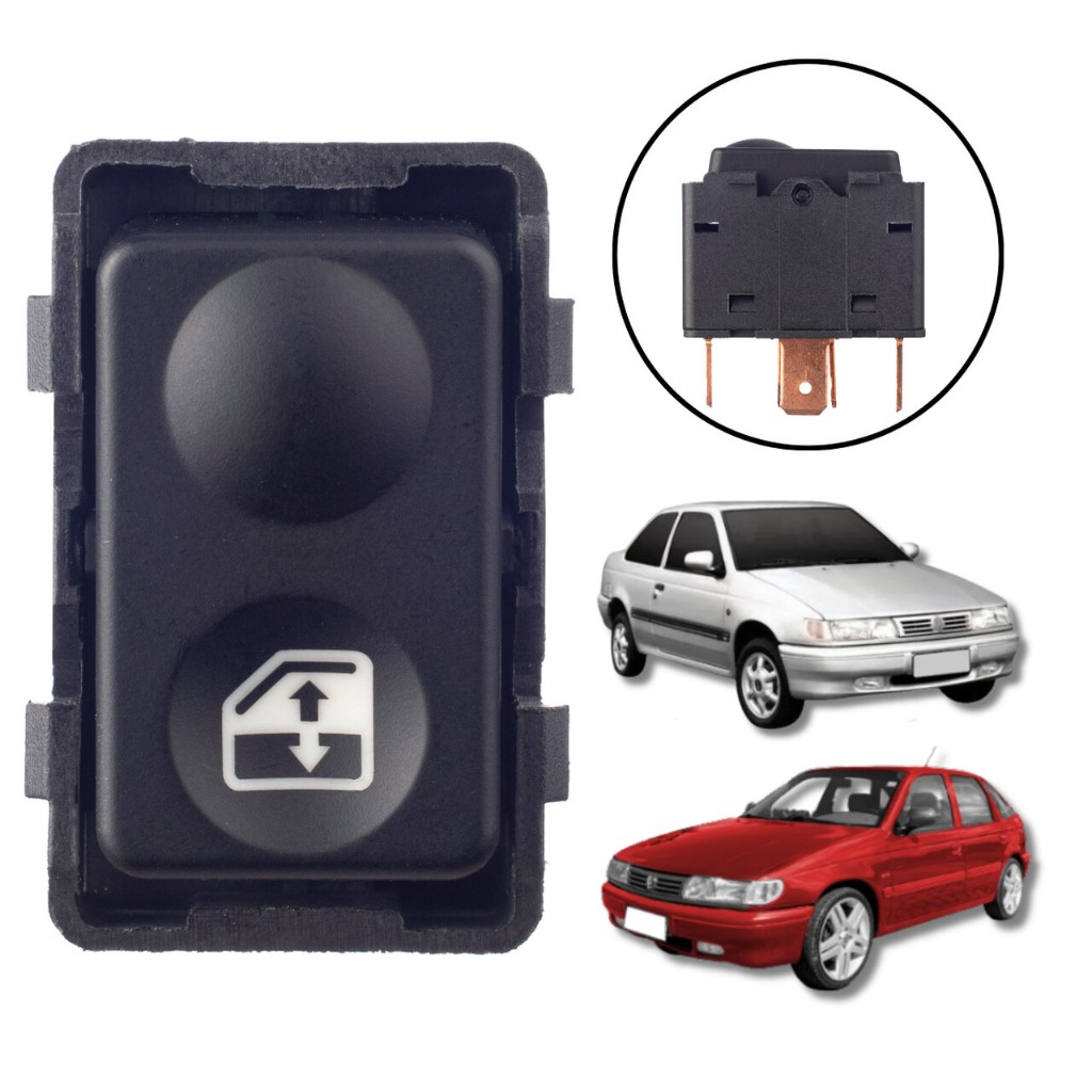 BOTÃO INTERRUPTOR VIDRO ELÉTRICO VW LOGUS POINTER 1993/1996 em Oferta na Shopee