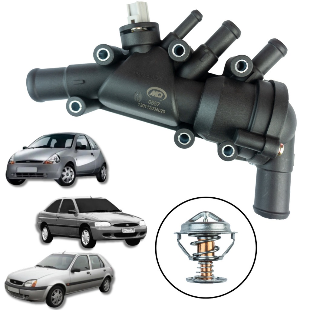 CARCAÇA DE VÁLVULA TERMOSTÁTICA FORD KA 1.0/1.6 1999/ ESCORT FIESTA