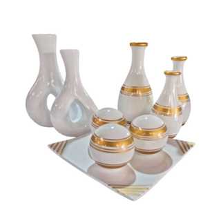 Kit Completo De Ceramica Luxo Enfeite 9 peças Top SUPER OFERTA!!! em Oferta na Shopee