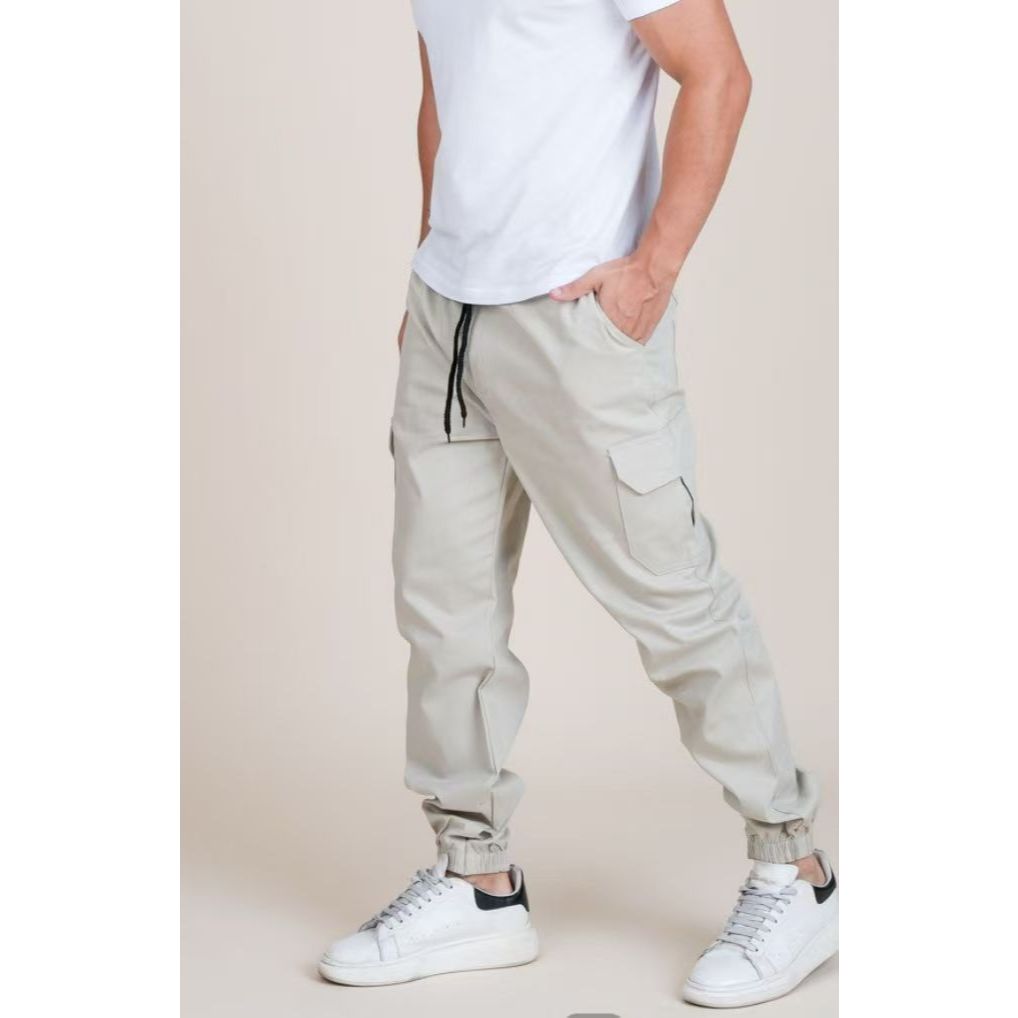 Calça cargo jogger premium masculino com punho tamanho P AO GG