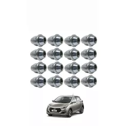 16 Porcas Cromadas Rodas Liga Leve Hyundai Hb20 Hb20
