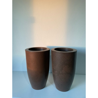 Kit 2 Vasos Para Plantas Coluna n•1 40x25x15 C /Prato em Oferta na Shopee