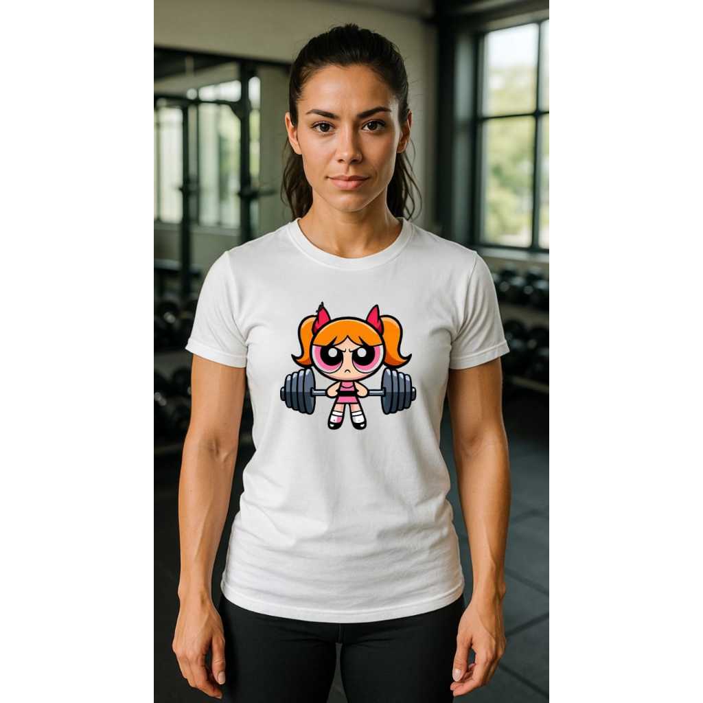Camiseta Feminina Estampada Florzinha Blusa De Treino  Academia Crossfit Roupas De Academia
