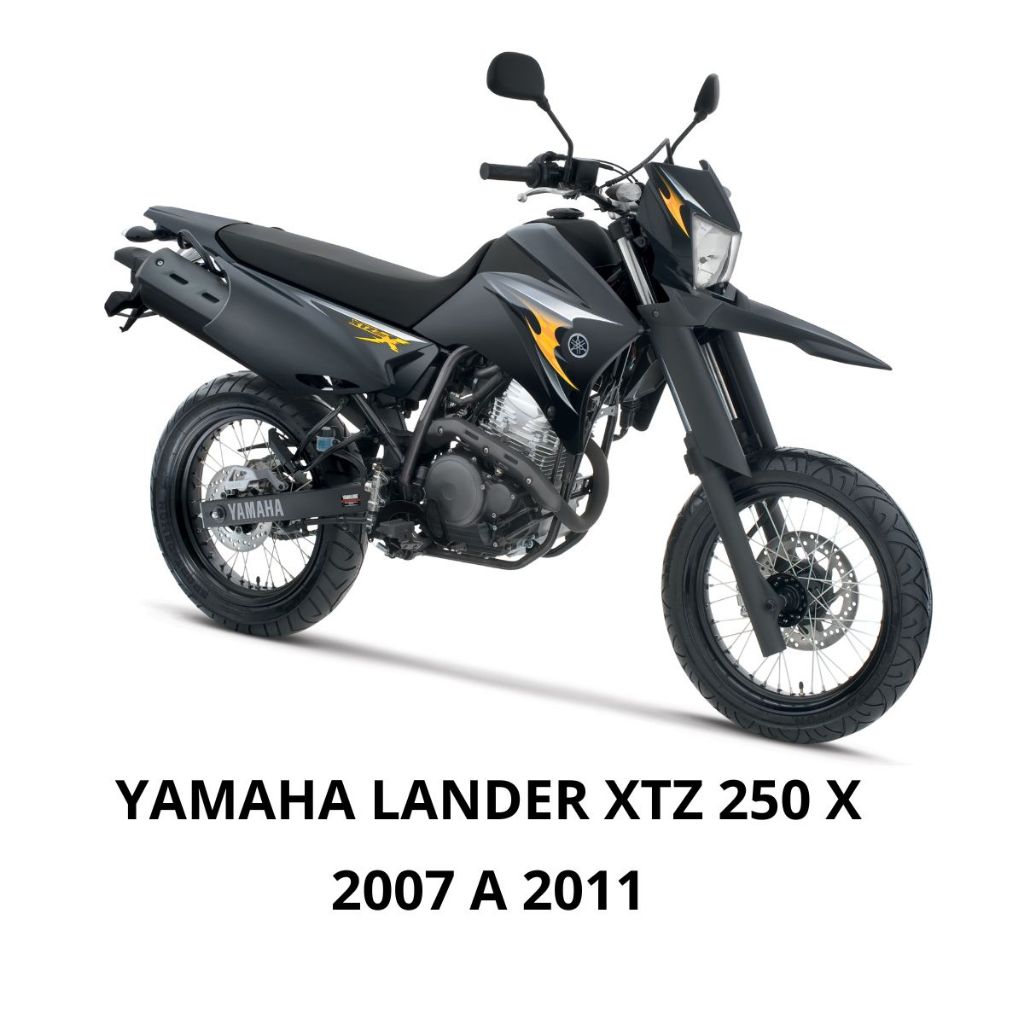 Eliminador De Rabeta Lander X Motard Yamaha Xtz 250 Suporte De placa XTZ250