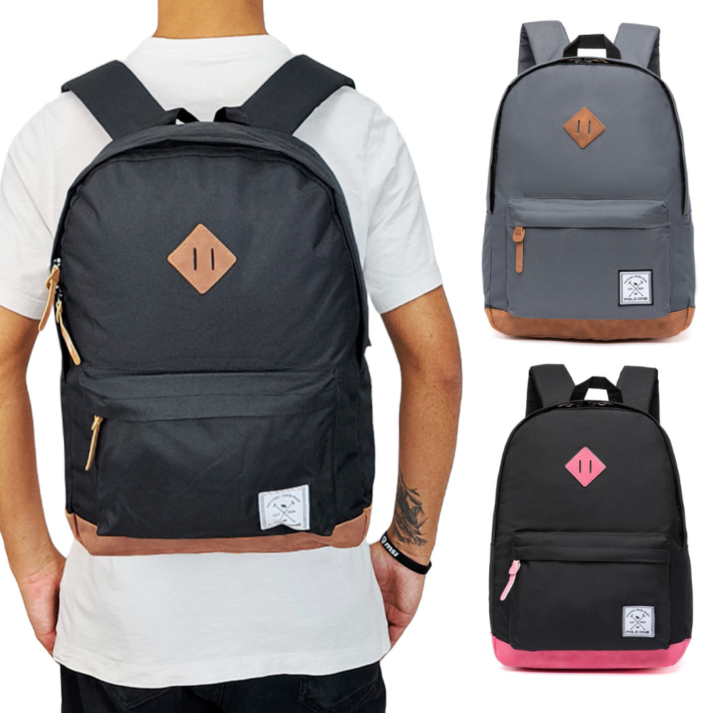 Mochila Bolsa Polo One Unissex Escolar Trabalho Faculdade Espaçosa Reforçada Casual Moderna em Oferta na Shopee