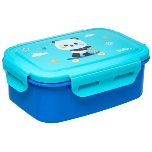 Lancheira Infantil Bentô Box Inox Panda Buba Marmita Criança Pote Bebê Escola Lanche Escolar Bebe