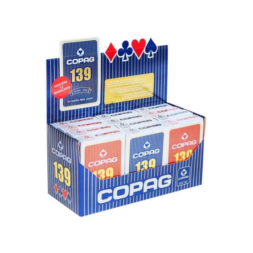 Baralho Copag 139 Naipe Convencional  54 cartas para jogar truco jogatina (produto Genérico) Kit Caixa