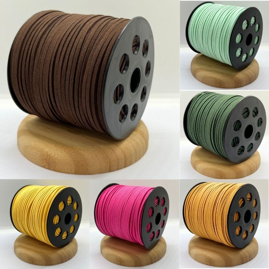 Fio Camurça 90 metros camurça 2.5 mm - Peças para artesanato Bijuterias em Oferta na Shopee