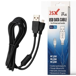 Cabo 2 Metros Carregador Micro USB Com Filtro Para Controle De PS4 - Carregador Playstation 4