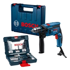 Kit Furadeira Parafusadeira Bosch GSB 13 RE 220v 750w + V-line 41 Pcs