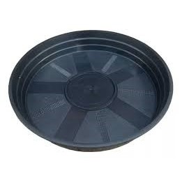 Kit 5 Pratos Pretos 17 cm Diâmetro de boca (borda) e 15 cm de fundo, Vasos, Pote, Decoração, Plantas