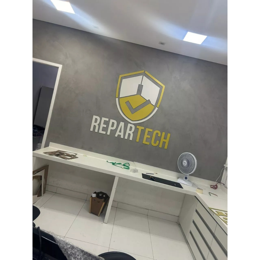 Logo Logomarca Personalizada  em MDF 3MM , Mdf Colorido, aplique para parede, logotipo, letreiro. em Oferta na Shopee