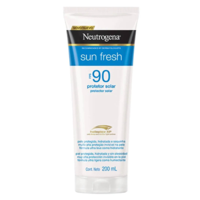 Protetor Solar Neutrogena Sun Fresh FPS 90 – 200 ml em Oferta na Shopee