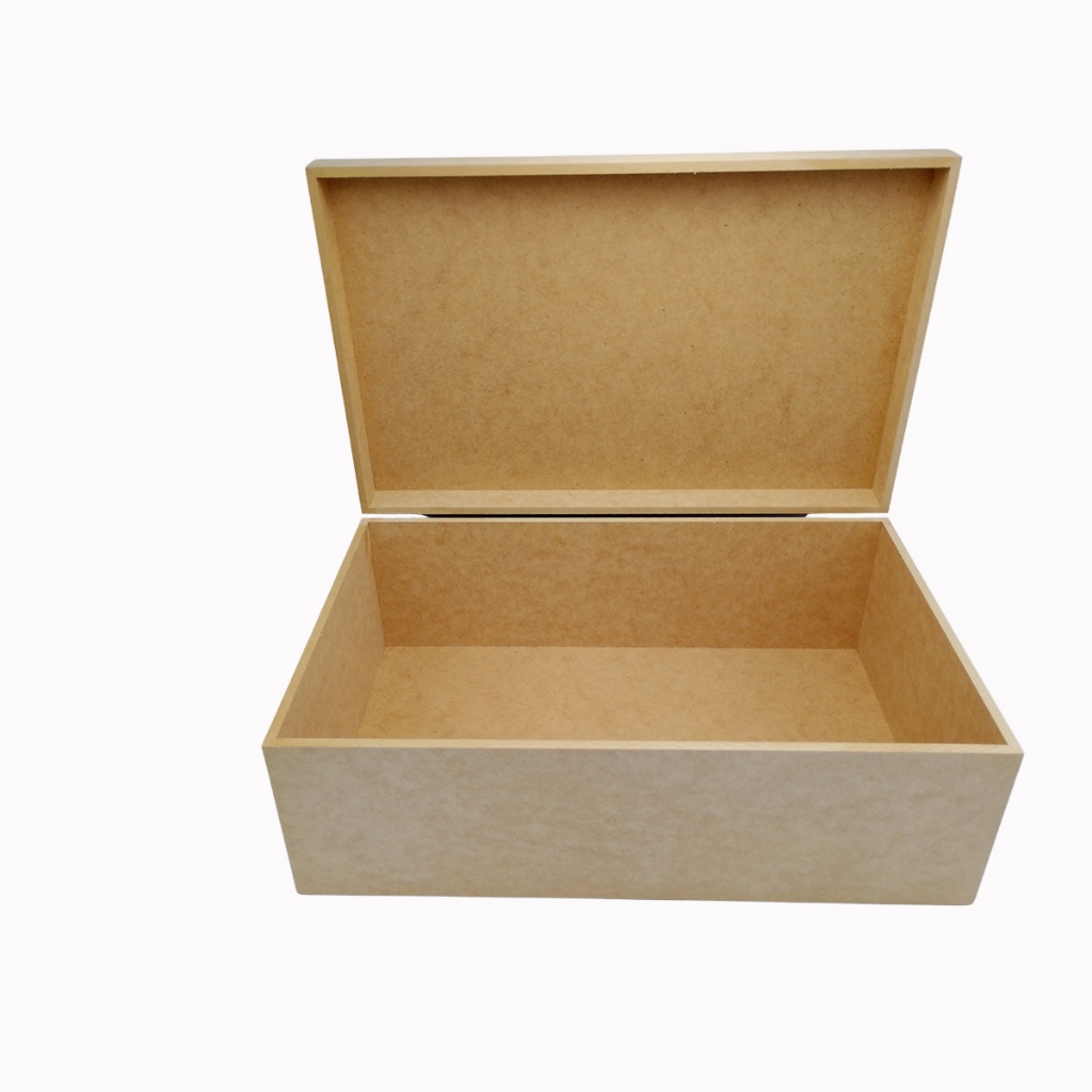 Caixa Mdf Cru 40x25x15 Cm Sem Fecho Para Decorar Presente em Oferta na Shopee