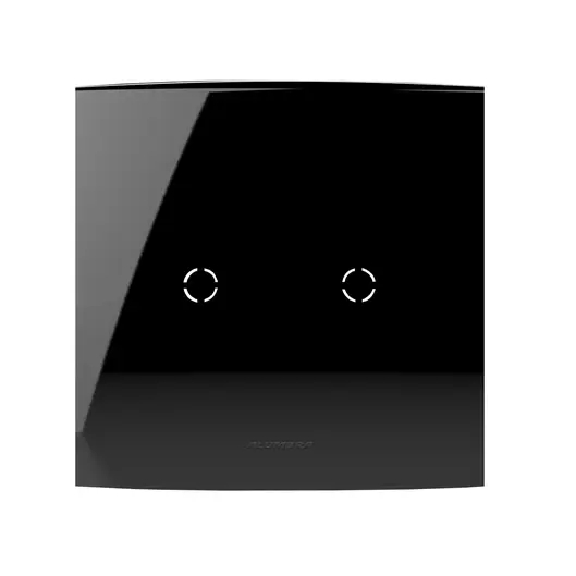 Placa 4x4 Cega/saida Fio Inova Pro Class Black Piano Alumbra Cor Preto