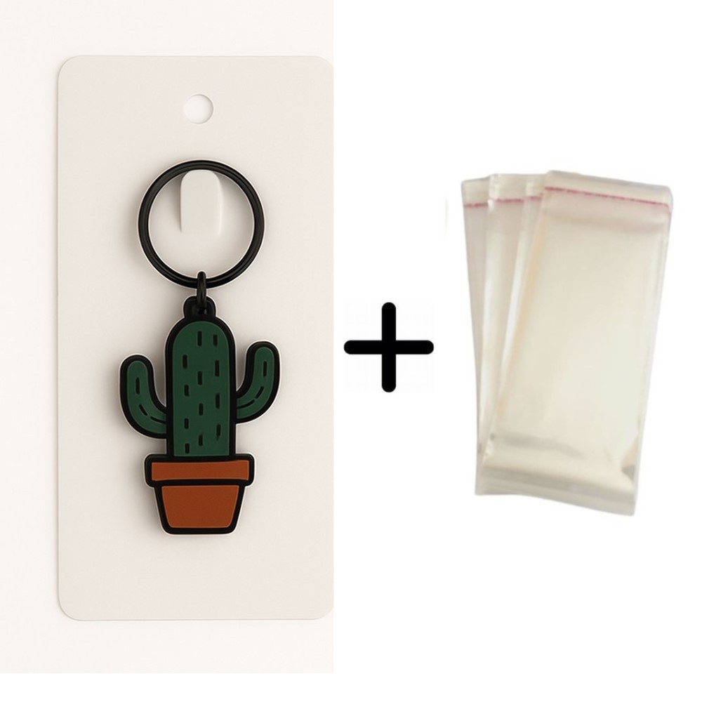 100 Unidades Cartela Tag Para Chaveiro + 100 Saquinhos em Oferta na Shopee