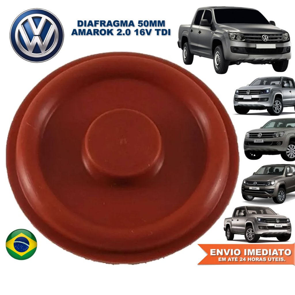 Diafragma Anti-Chama Membrana 50mm da Tampa de Válvulas Volkswagen Amarok 2.0 16v TDI Novo com NFe