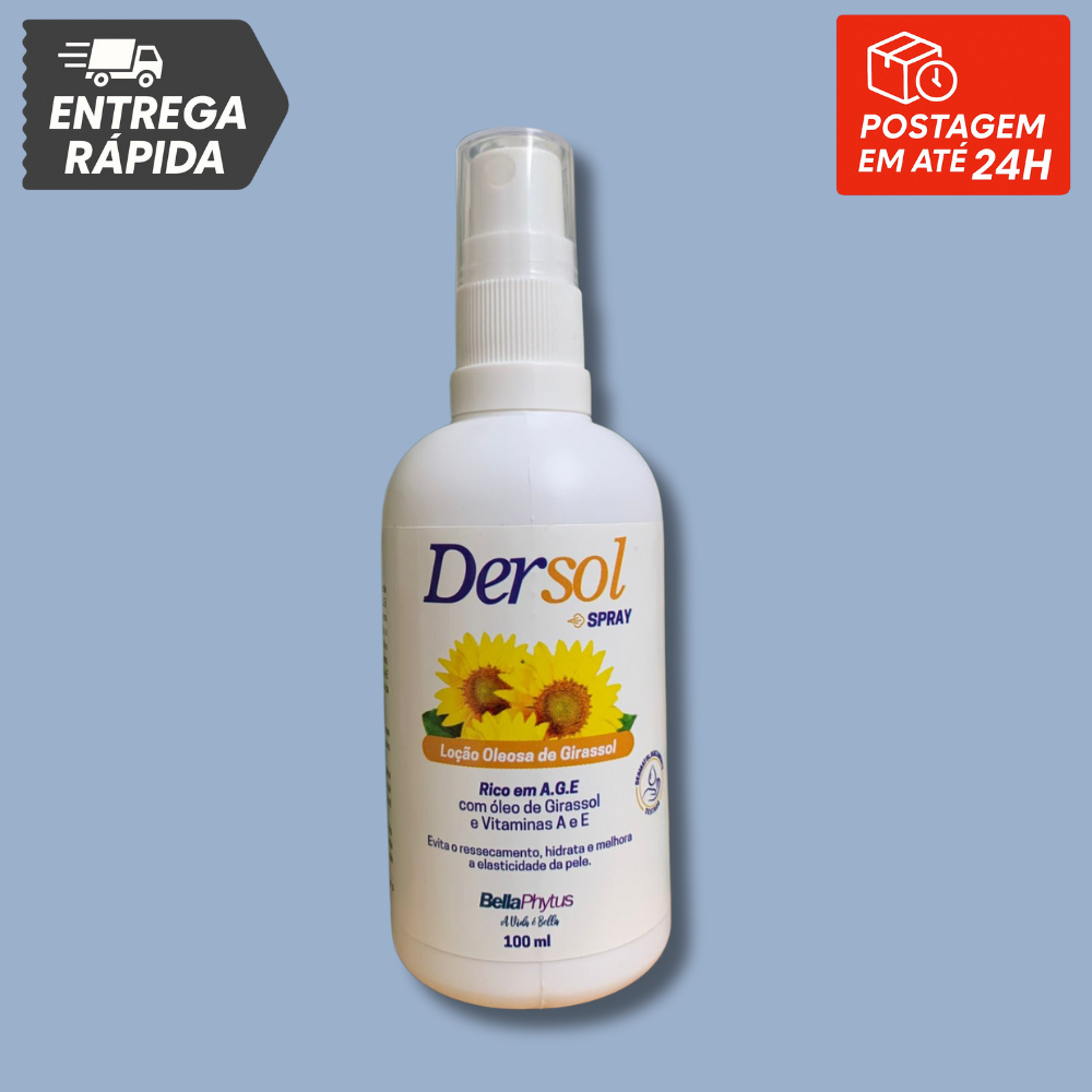 Óleo de Girassol (A.G.E) Spray Dersol 100ml - BellaPhytus