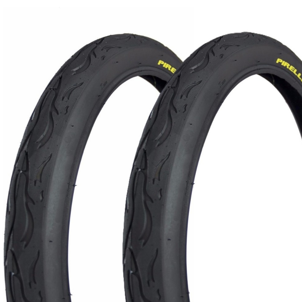 Par Pneu Pirelli Tornado Beta Aro 26 X 2.125 Flame Balão