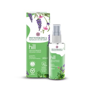 Phytoterápica Desodorante Spray Vegano Hill 60ml – Proteção Natural com Aroma Herbal Refrescante em Oferta na Shopee