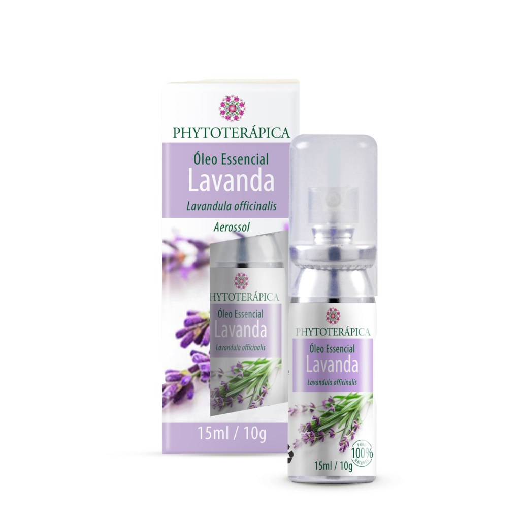 Phytoterápica Óleo Essencial de Lavanda Aerossol 15ml – Relaxamento Prático e Imediato - Home & Living