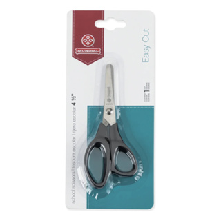 TESOURA ESCOLAR PRETA SEM PONTA - MUNDIAL em Oferta na Shopee