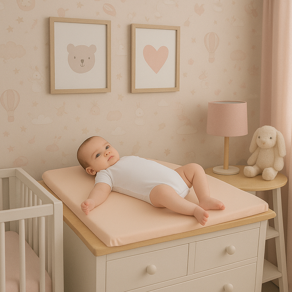 Trocador de Fraldas Cômoda Bebê 100% Impermeável Siliconizado Slim 66x44x2 em Oferta na Shopee