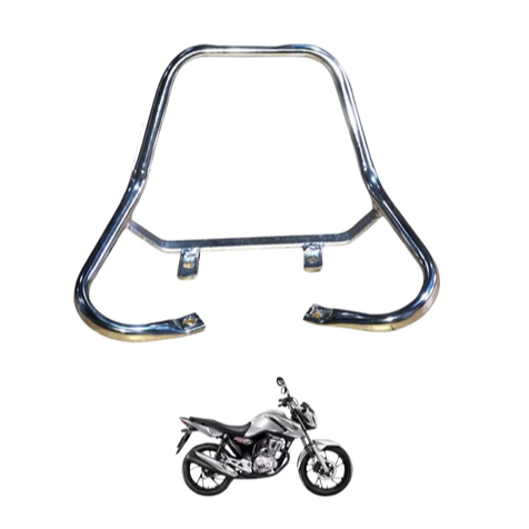 Alça Cromada Super Alta Honda Titan 150 2014-2015 Fan 125 150 2014-2024/Fan Start 160 2016-2024 (NÃO SERVE TITAN 160 )