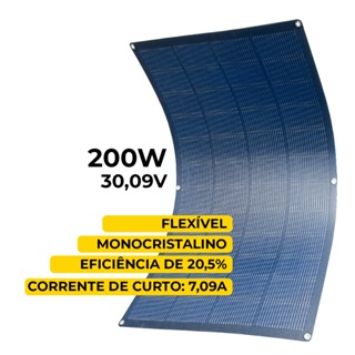 Placa Solar Flexível 100W Fotovotáico Monocristalina Isola YH-24M em Oferta na Shopee