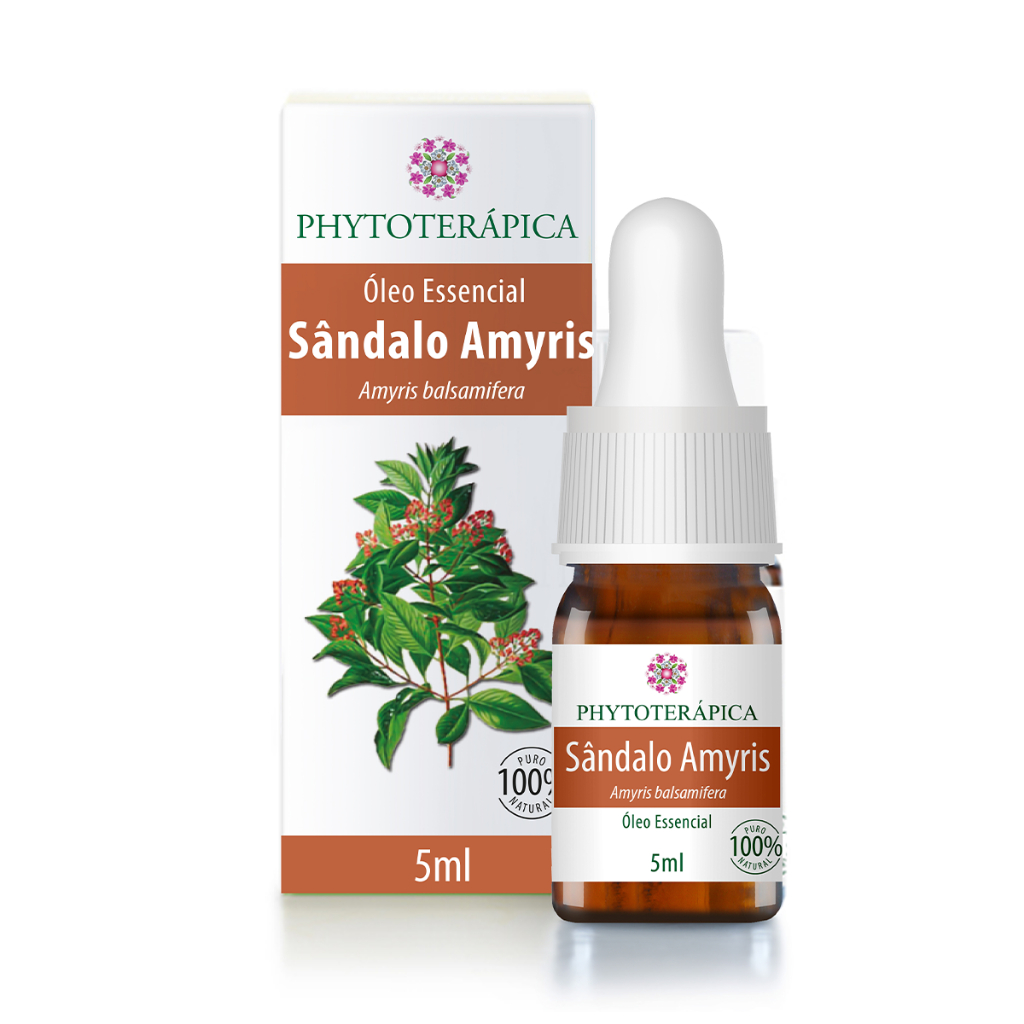 Phytoterápica Óleo Essencial Sândalo Amyris 5ml – Natural – Aromaterapia, Equilíbrio e Relaxamento em Oferta na Shopee