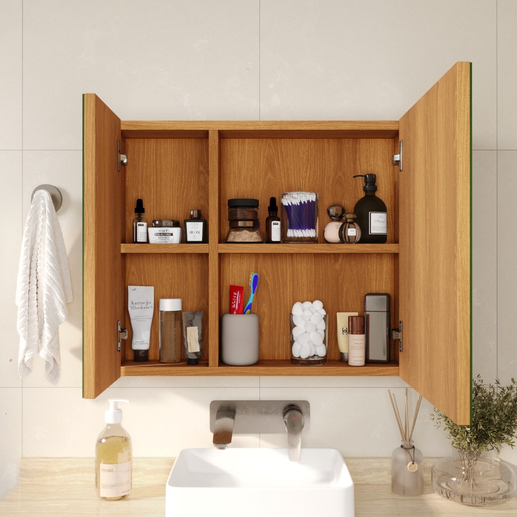 Espelheira Suspensa Klein com 2 Portas Espelhadas Ideal Para Banheiro - JM3 Móveis em Oferta na Shopee