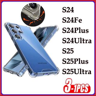 Capa transparente capinha TPU Anti Shock Impacto samsung S24 S24Plus S24Fe S24Ultra S25 S…