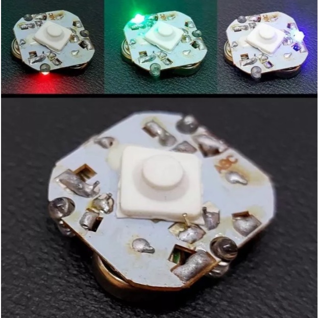 Botão Eletrônico com LED RGB Colorido Pisca-Pisca – Módulo de Luz para Brinquedos e Artesanato em Oferta na Shopee