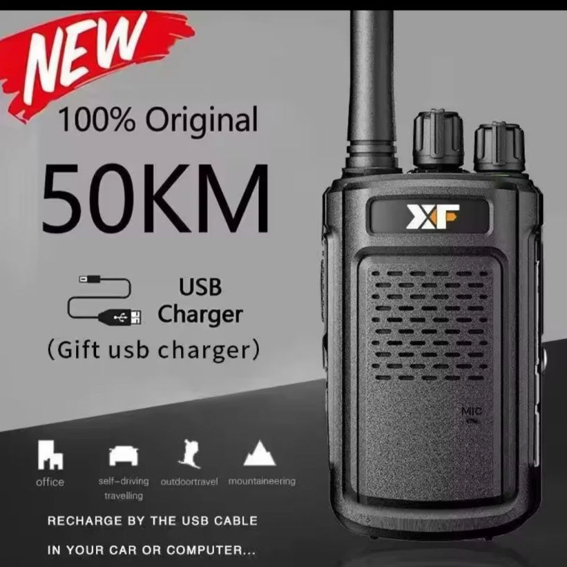 1pc XF-888S 8w 5200mah walkie talkie rádio bidirecional uhf 400-470mhz 16ch walkie-talkie rádios transceptor 10 km